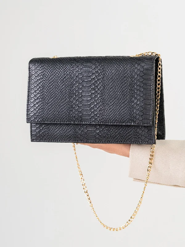 Snake Textured Handbag