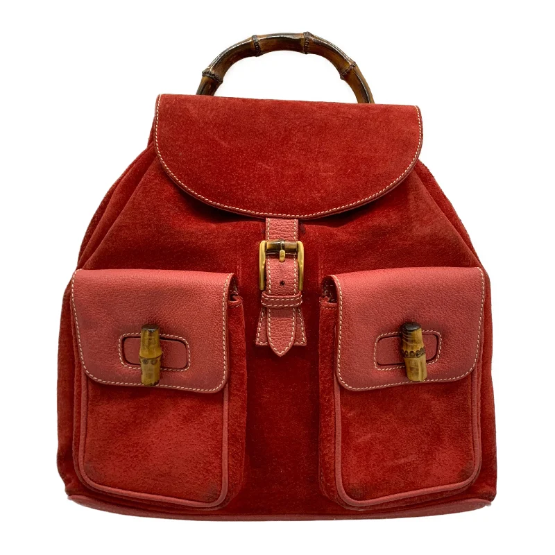 GUCCI/Backpack/Red/Leather/003.2058.0016