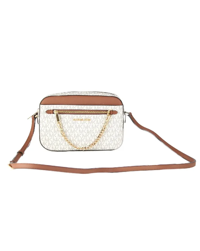 Michael Kors  Jet Set Travel Chain Shoulder Bag Vanilla