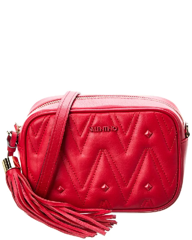 Valentino By Mario Valentino Amel Diamond Leather Crossbody