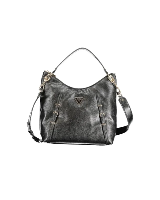 Guess Jeans Levia Handbag with Removable Shoulder Strap and Multiple Pockets