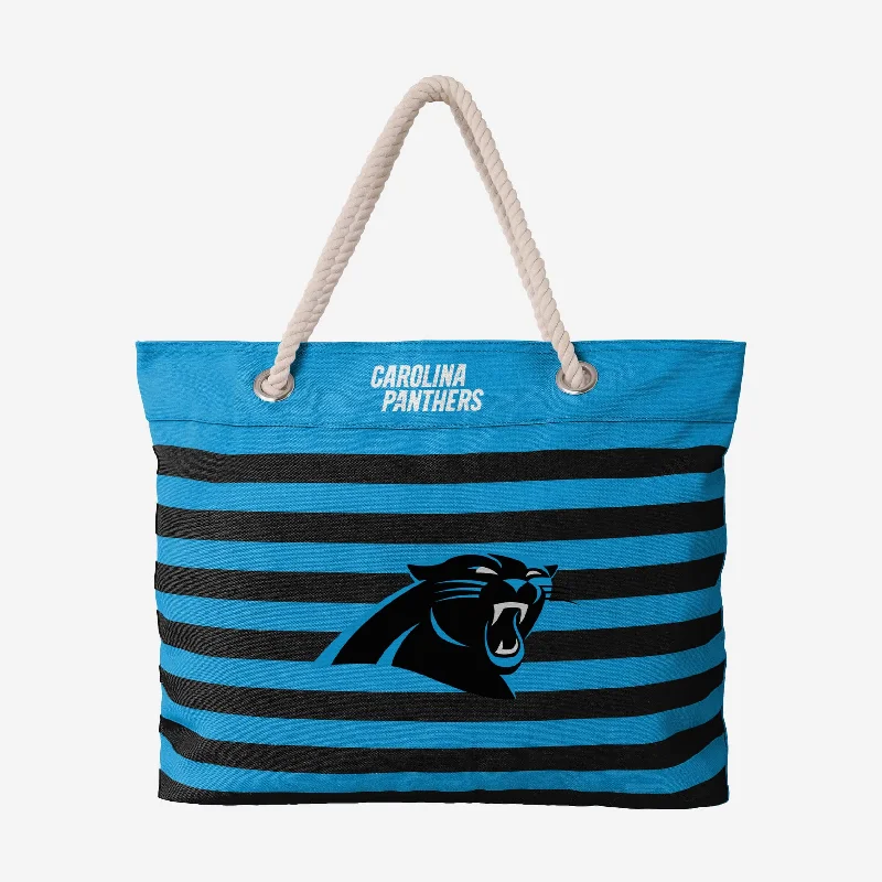 Carolina Panthers Nautical Stripe Tote Bag