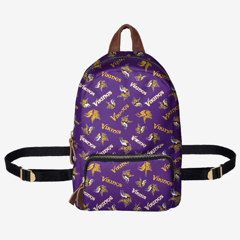 Minnesota Vikings Printed Collection Mini Backpack