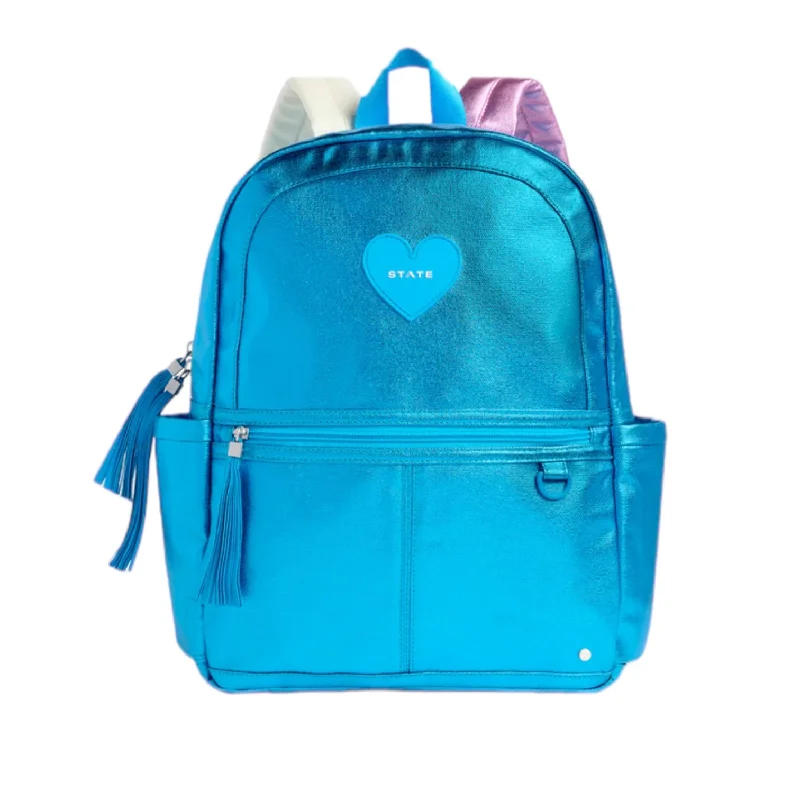 State Blue Metallic Kane Backpack