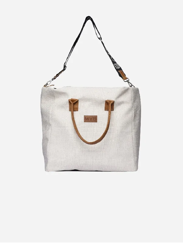 Canva Vegan Tote Bag | White