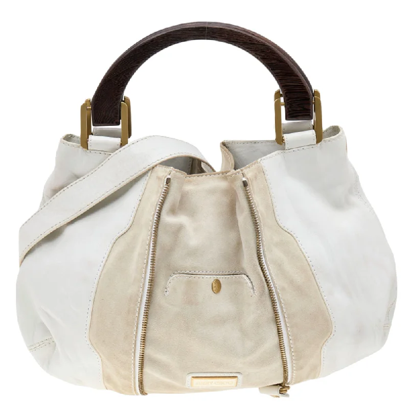 Jimmy Choo  Leather And Suede Maia Hobo