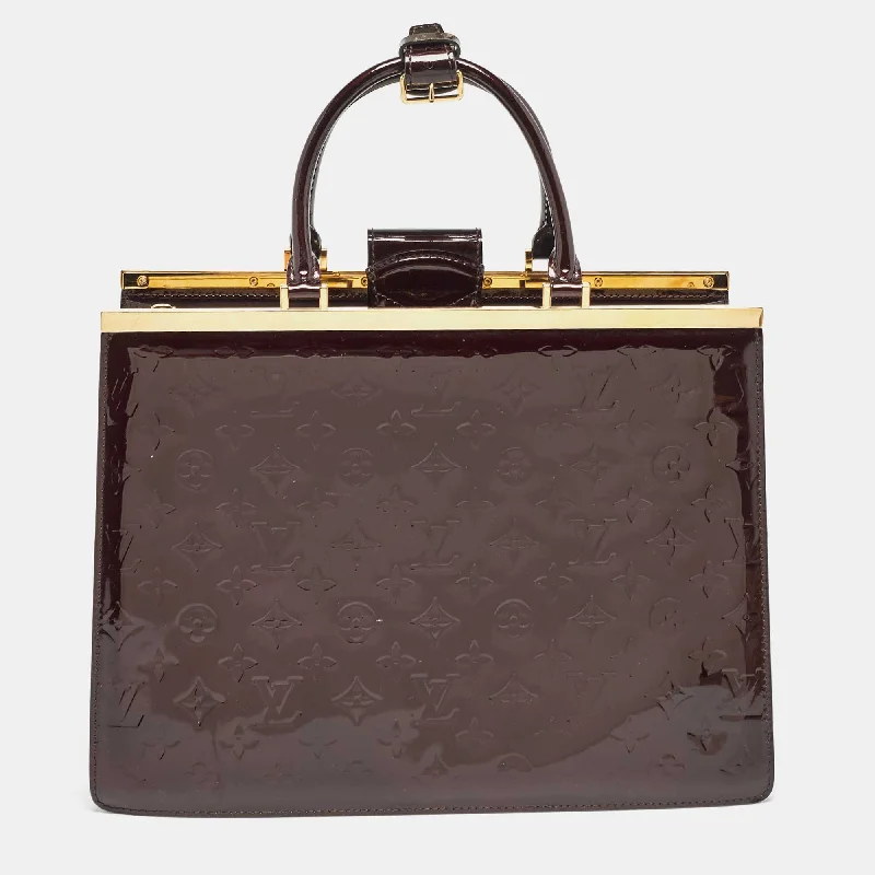 Louis Vuitton Amarante Monogram Vernis Deesse Gm Bag