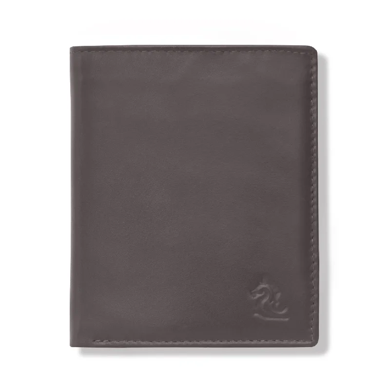 10027 Brown Vertical Bifold Wallet