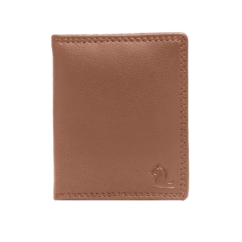 13084 Tan Leather Card Holder for Men and Women