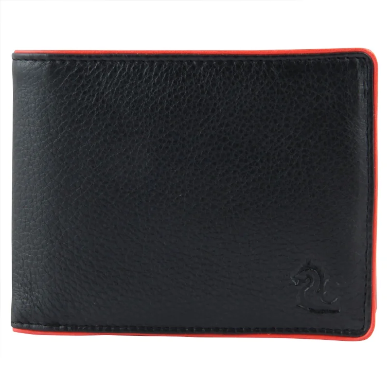 14056 Black & Red Bifold Wallet