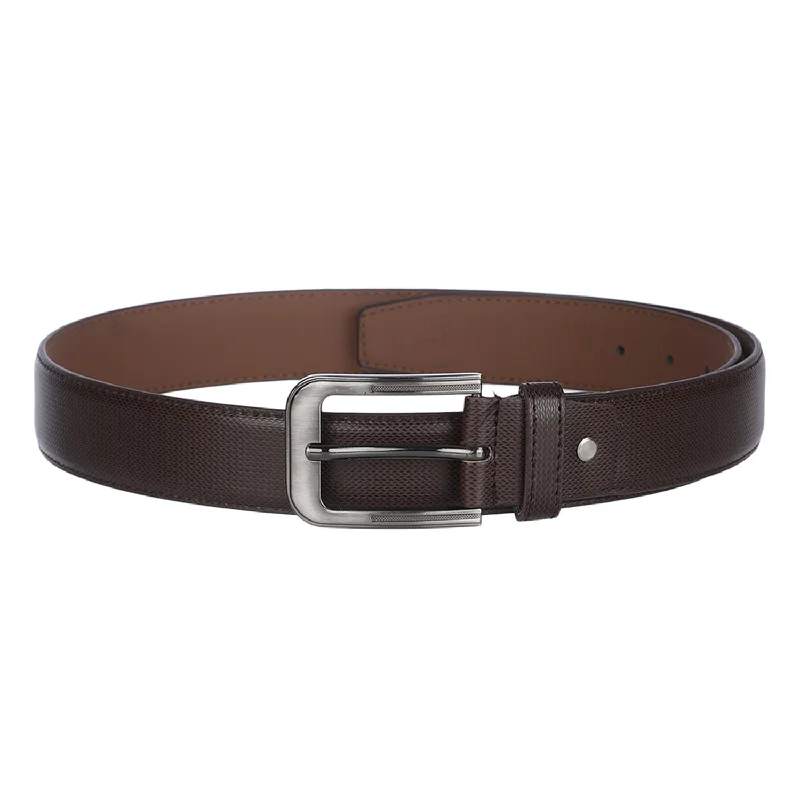 4208 Brown Textured Belt for Men