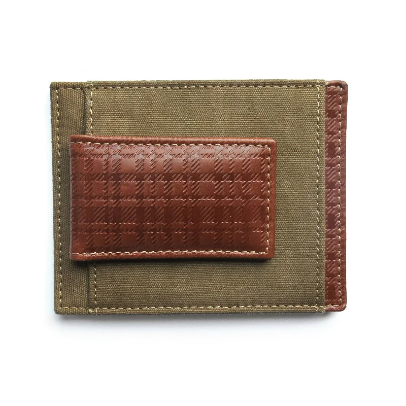 Blake Leather Money Clip Card Case