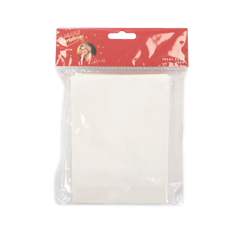 Plain White Gift Bags - 30 Pack