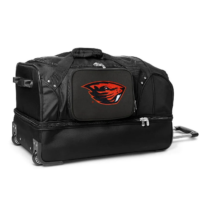 Oregon State Beavers 27" Black Rolling Drop Bottom Duffel