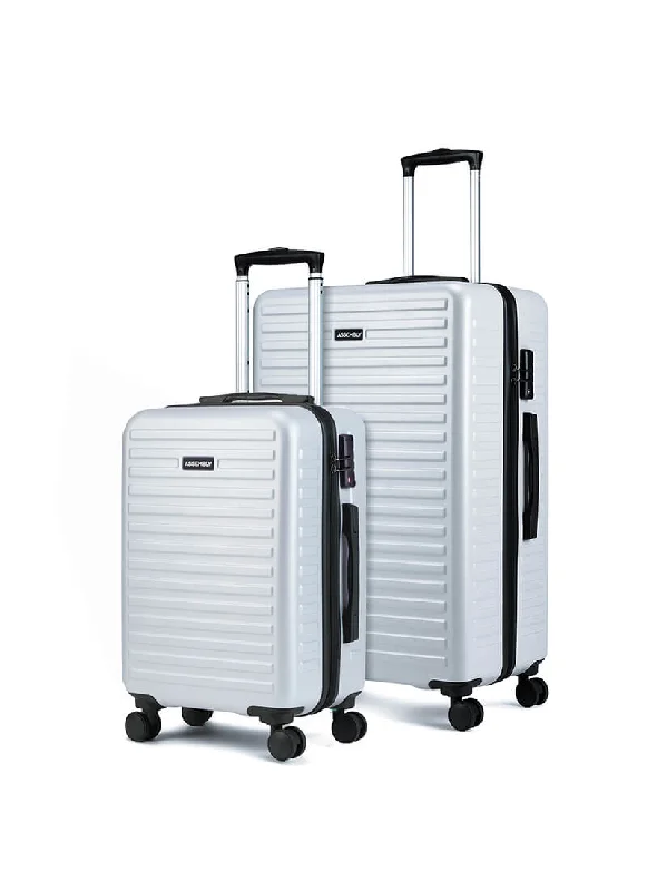 Stark Combo | Silver | Cabin+Large Hard Luggage