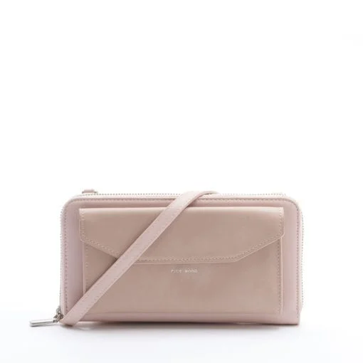 Frances Zip Around Wallet - Muted Rose