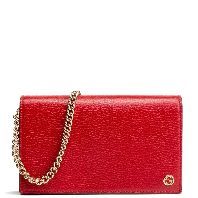 GUCCI Betty Wallet on Chain - Red