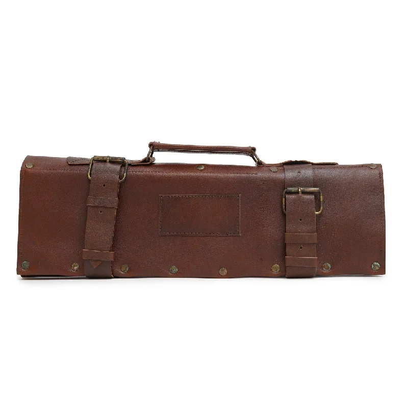 High-Quality Genuine Leather Knife Roll for Professional Chefs