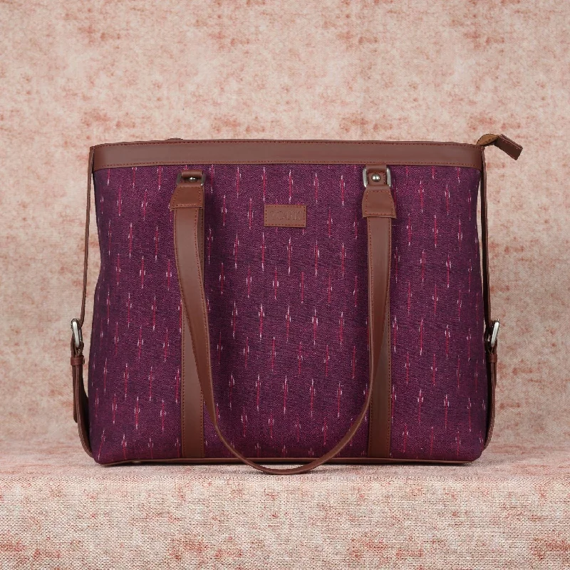 Ikat Magenta Needle Women's Office Bag