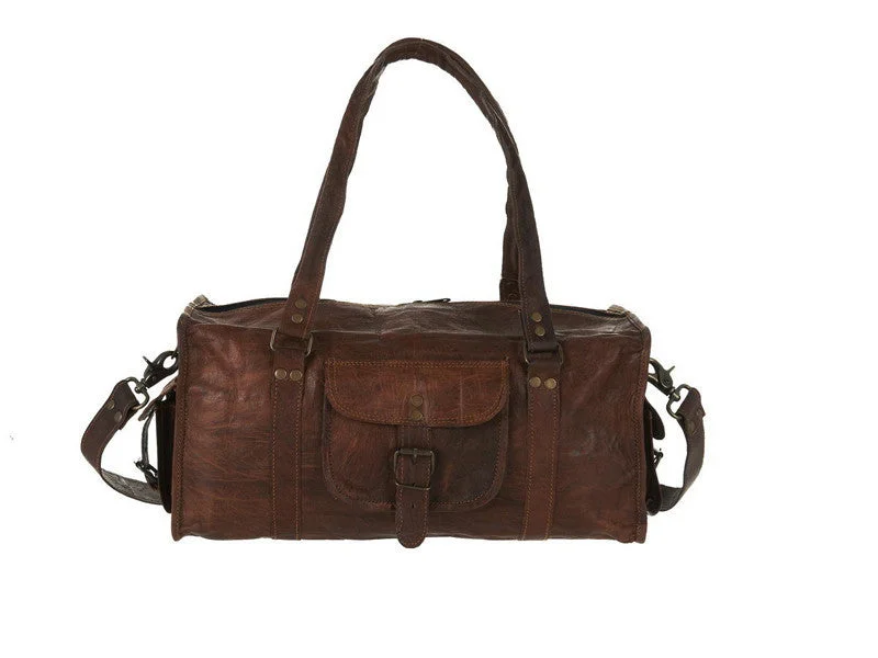 Leather Weekender Duffel 20"