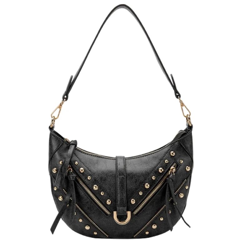 Maeve Black Recycled Vegan Shoulder Bag