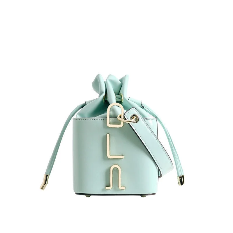 Small Leather Bucket Bag