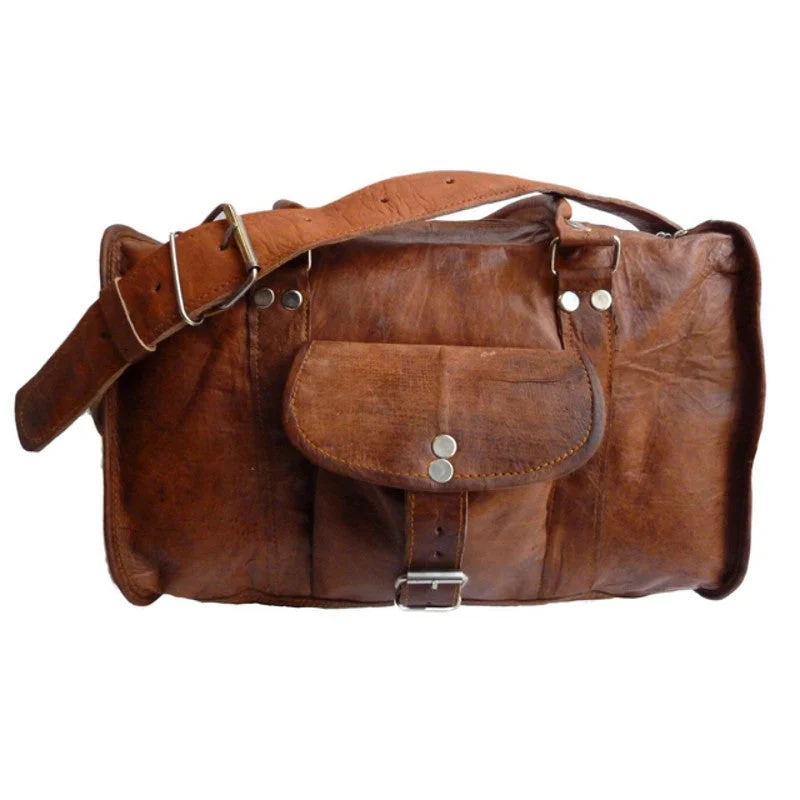 Small Leather Travelling Duffle