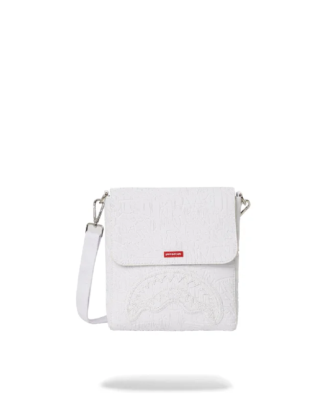 Sprayground Bag WHITE SCRIBBLE MESSENGER White