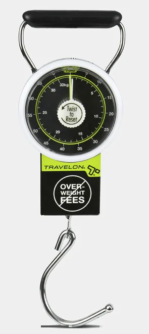 Travelon Stop & Lock Luggage Scale w/ Tape Measure